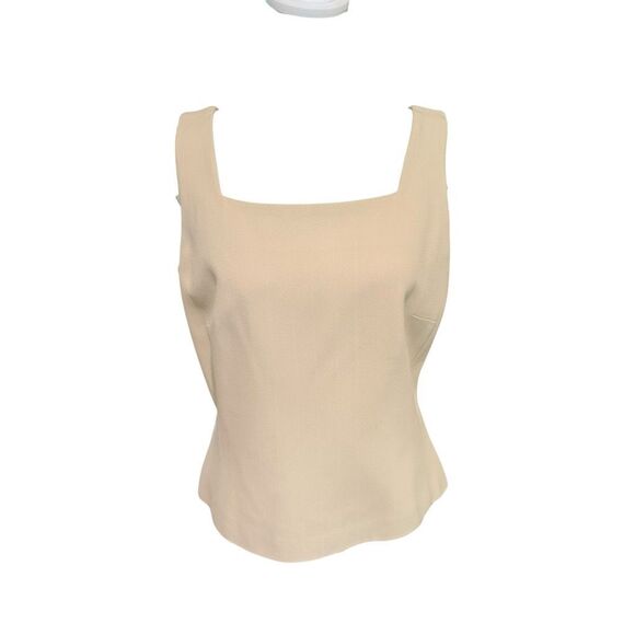 Ann Taylor Tops - Vintage Ann Taylor cream size 8 tank top shell blouse